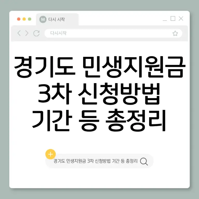 3차 민생지원금 지급일 — KR news
